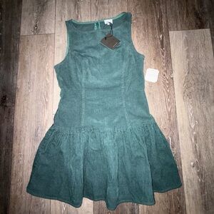Le Lis Green Corduroy Dress Altar’d State NWT- Medium